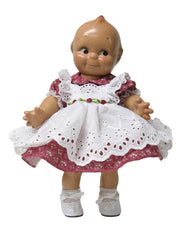12" Eyelet Pinafore Dress for Kewpie Dolls
